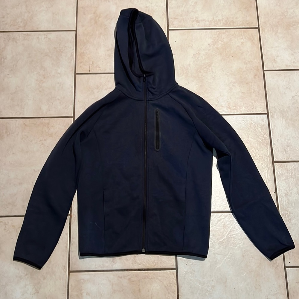 Uniqlo Zip Up Hoodie- Navy Blue, Men's S
